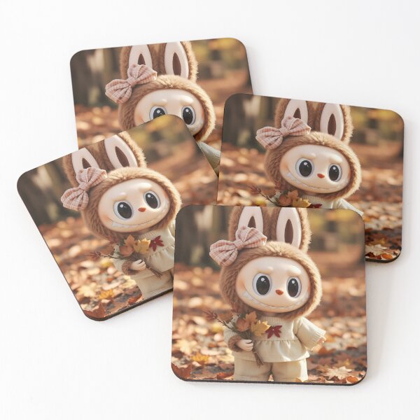 Item preview, Autumn Forest Walk – Cute Brown Labubu Adventure designed and sold by EmeraldeaDesign.