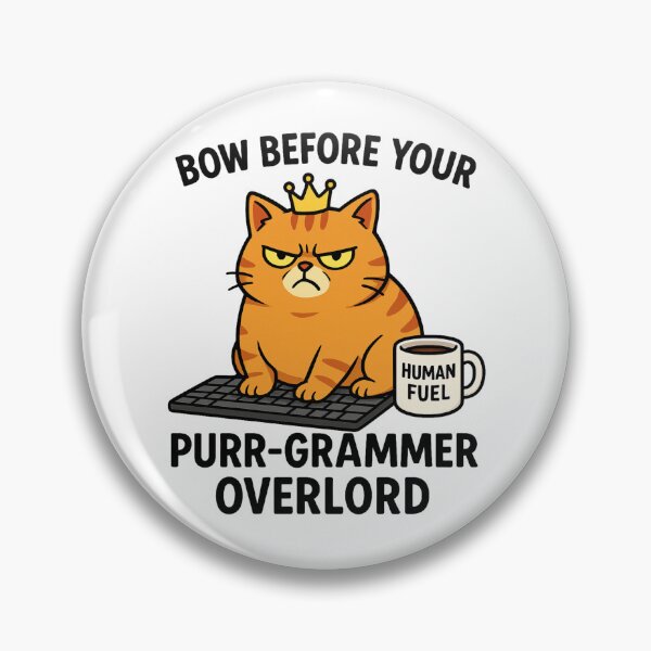 Artikelvorschau, Süße, lustige Katze verbeugt sich vor Ihrem Schnurr-Grammatiker-Overlord entworfen und verkauft von HoneyBlizz.