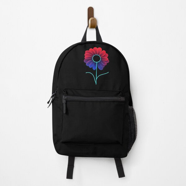 Item preview, Neon Abstract Flower – Minimalist Digital Illustration with Vibrant Gradient Petals on Black Background designed and sold by PixelVibe782.