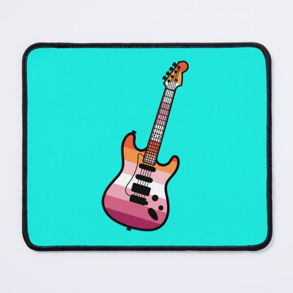 Item preview, Lesbian Flag Electric Guitar designed and sold by Sapphic-Charm.