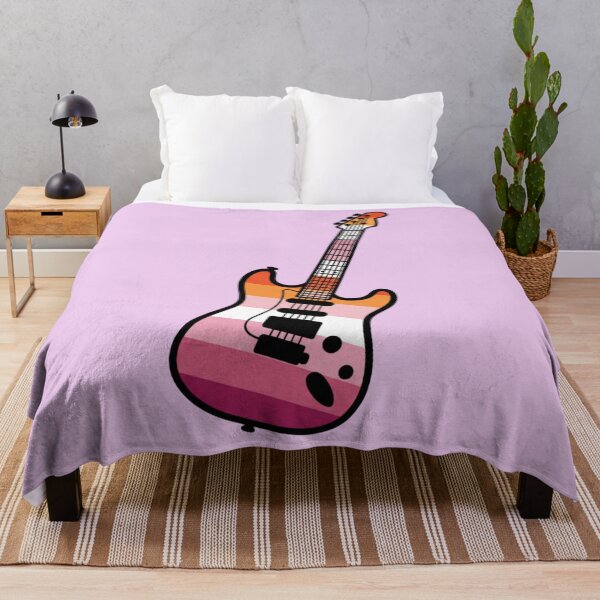 Item preview, Lesbian Flag Electric Guitar designed and sold by Sapphic-Charm.
