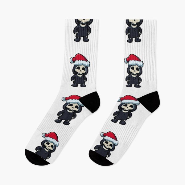 Item preview, Skeletor Mask Christmas – Cute Cartoon Holiday Vibes designed and sold by SleekLineSketches.