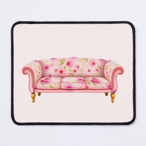 Item preview, Pink Floral Couch  designed and sold by GraphicsClub.