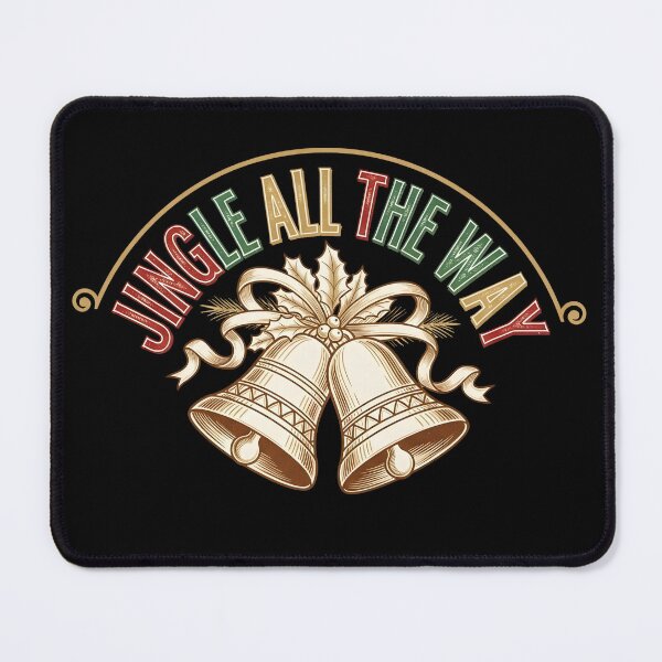 Item preview, Jingle All The Way – Vintage Christmas Typography with Christmas Bells designed and sold by fawzimorsy.