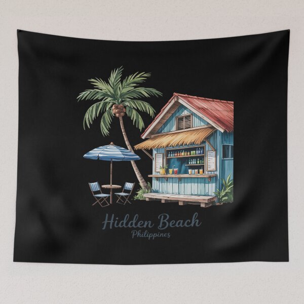 Item preview, Hidden Beach Tiki Bar designed and sold by petrichorsworld.