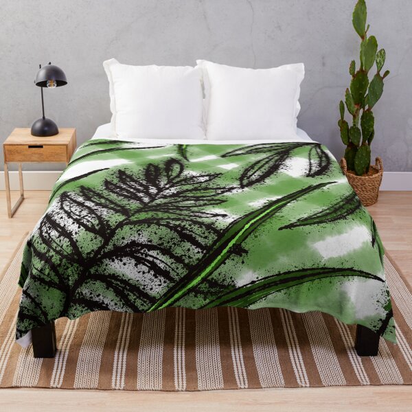 Item preview, Abstract Green Fern Leaf Pattern - Vibrant Watercolor Botanical Design designed and sold by Vikiink.