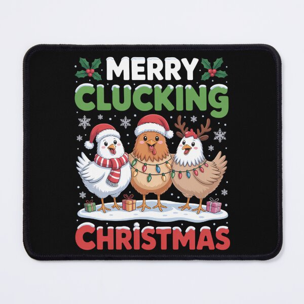 Item preview, Merry Clucking Christmas Funny Chicken Santa Hat Xmas designed and sold by Sunset4Bones.