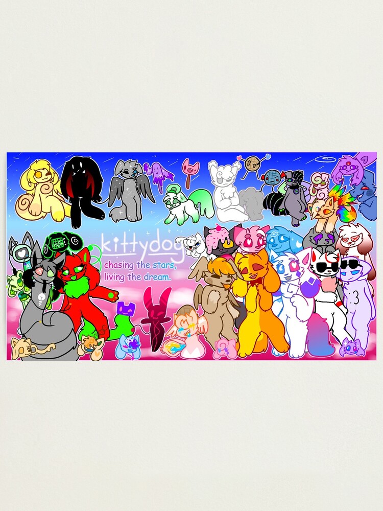 Kittydog Youtube Banner Photographic Print By Kittydogcrystal