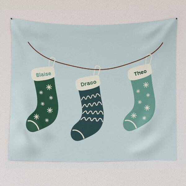 Item preview, Blaise, Draco, Theo Christmas Stockings  designed and sold by Dusk & Lace .