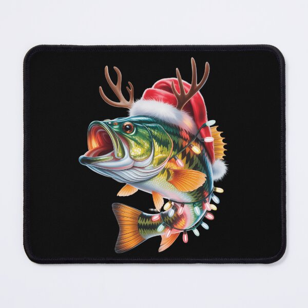 Item preview, Merry Fishmas Santa Fishing Lovers Funny Fisherman Christmas designed and sold by Sunset4Bones.