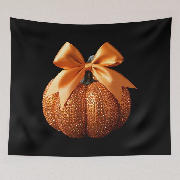 Item preview, Coquette Bow Pumpkin Season Thanksgiving Autumn Fall Y'all designed and sold by HellD3vil-Art.