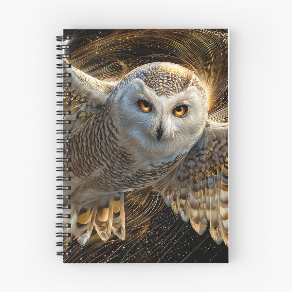 Item preview, Majestic Owl in Flight with Abstract Background Art designed and sold by Artessie.
