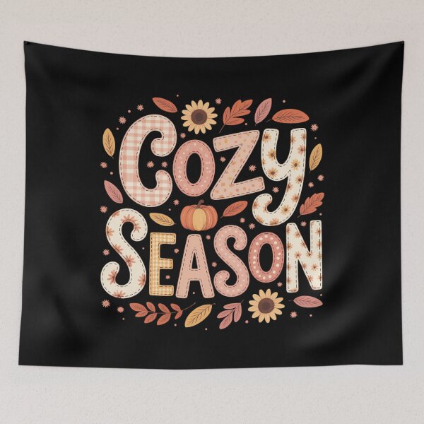 Item preview, Cozy Season Autumn Fall Vibes Halloween Thanksgiving Pumpkin designed and sold by HellD3vil-Art.