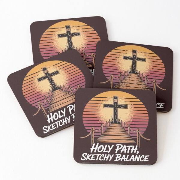 Item preview, Holy Path Sketchy Balance Cool Inspirational Christian designed and sold by KingsLife1994.