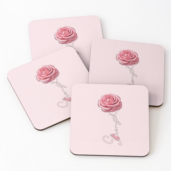 Item preview, Breast Cancer Awareness Support Strength Pink Rose designed and sold by tamdevo1.