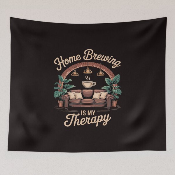 Item preview, Home Brewing is My Therapy Home Coffee Brewing designed and sold by KingsLife1994.
