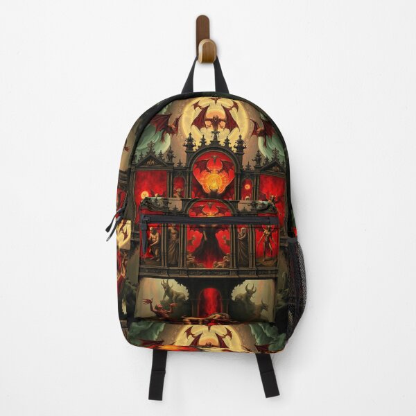 Item preview, Depiction of the layers of Hell fantastical artwork designed and sold by Vintage Designs +.