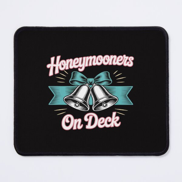 Item preview, Honeymooners On Deck Neon Pink Turquoise Nautical designed and sold by KingsLife1994.
