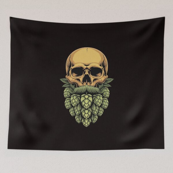 Item preview, Hop Bearded Skull Brewer Funny Craft Beer Drinking IPA Lover designed and sold by KingsLife1994.