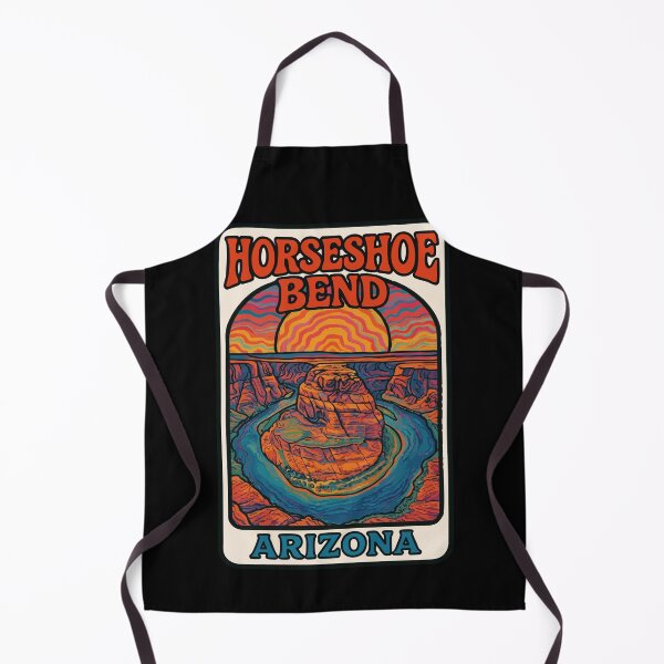 Item preview, Horseshoe Bend Arizona Retro Trippy Travel designed and sold by TomFrontierArt.