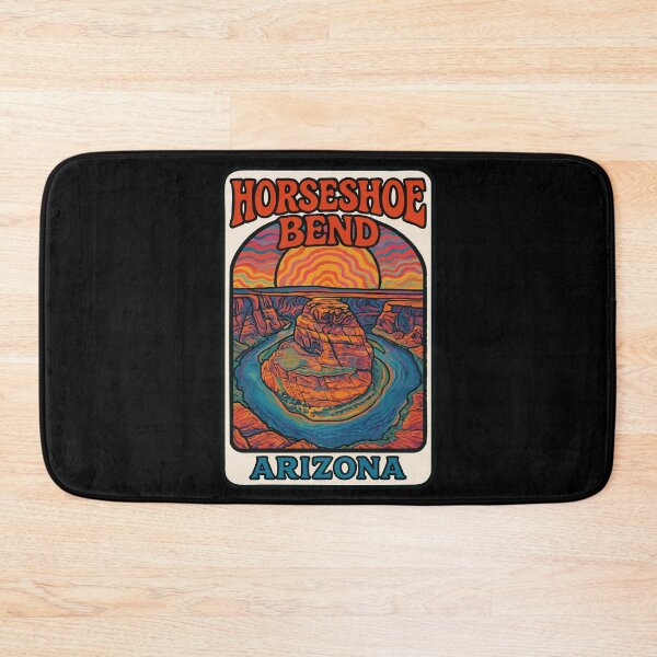 Item preview, Horseshoe Bend Arizona Retro Trippy Travel designed and sold by TomFrontierArt.