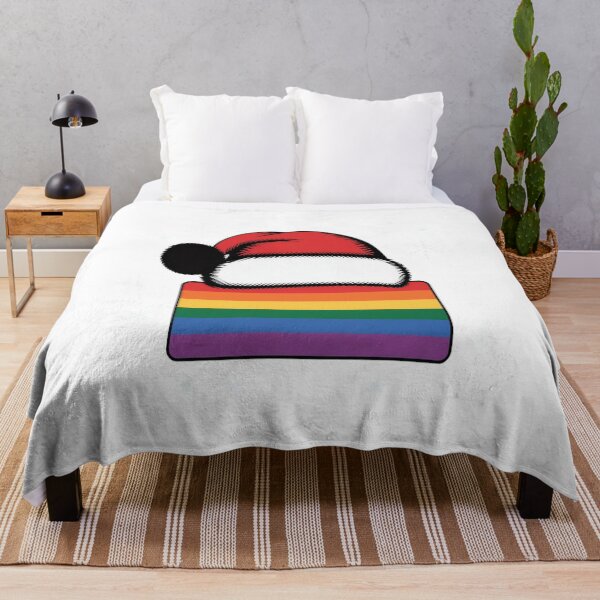 Item preview, Pride Flag With Santa Hat Bisexual LGBT Christmas Gay designed and sold by VladoZork.