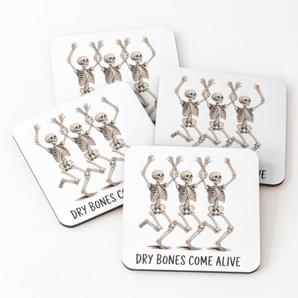 Item preview, Christian Halloween Dancing Skeleton Dry Bones Come Alive Fall Jesus Bible Verse Scripture  designed and sold by Moon-Ape.