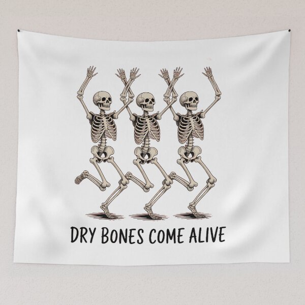 Item preview, Christian Halloween Dancing Skeleton Dry Bones Come Alive Fall Jesus Bible Verse Scripture  designed and sold by Moon-Ape.