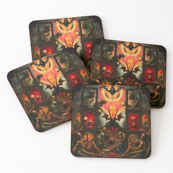 Item preview,  Depiction of the layers of Hell fantastical artwork designed and sold by Vintage Designs +.