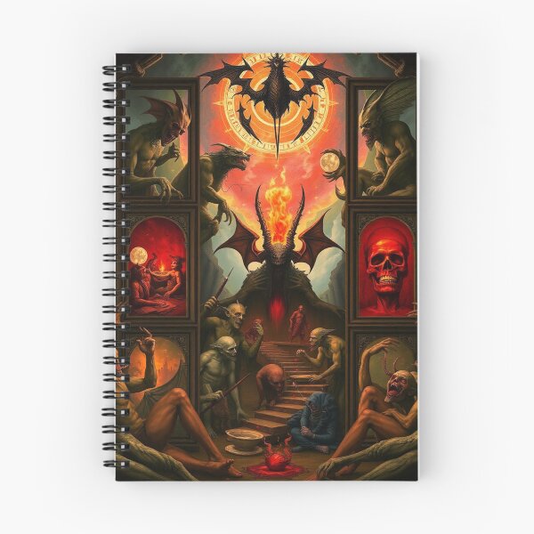 Item preview,  Depiction of the layers of Hell fantastical artwork designed and sold by Vintage Designs +.