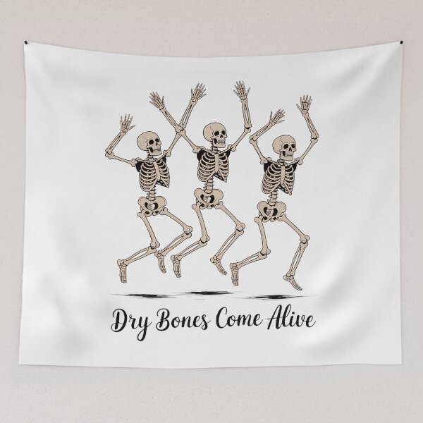 Item preview, Christian Halloween Dancing Skeleton Dry Bones Come Alive Fall Jesus Bible Verse Scripture designed and sold by Moon-Ape.
