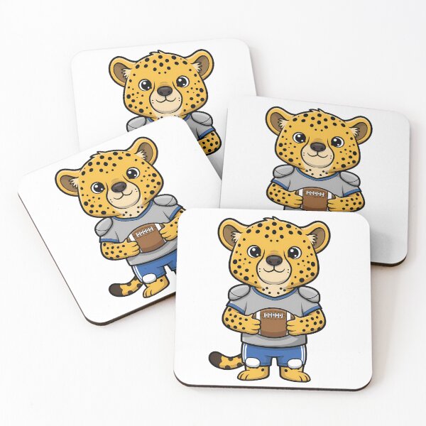 Item preview, Cute Cheetah Football Player Cartoon designed and sold by k3rstman1.
