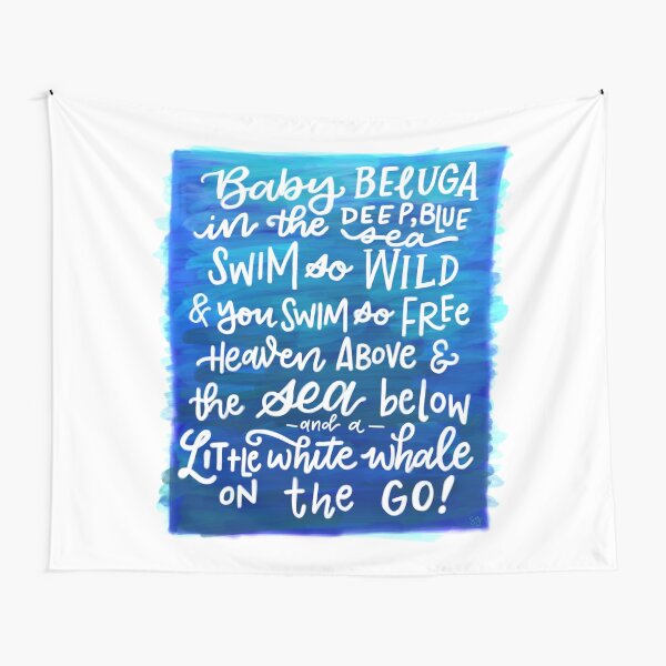 Baby Beluga Tapestry
