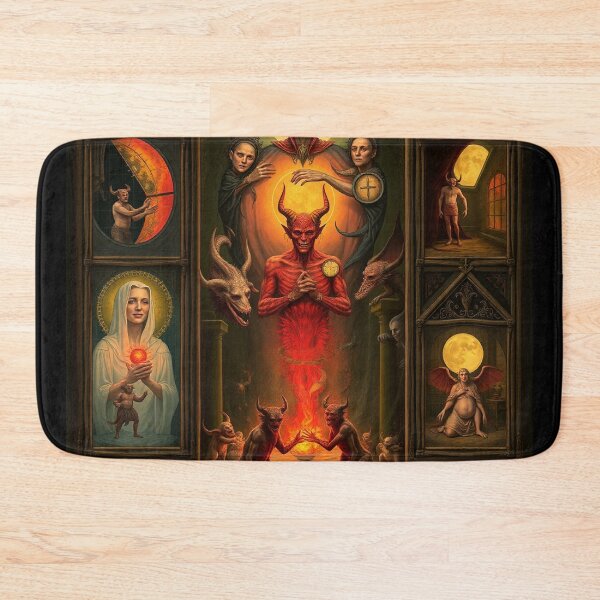 Item preview, Depiction of the layers of Hell fantastical artwork designed and sold by Vintage Designs +.