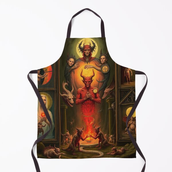 Item preview, Depiction of the layers of Hell fantastical artwork designed and sold by Vintage Designs +.