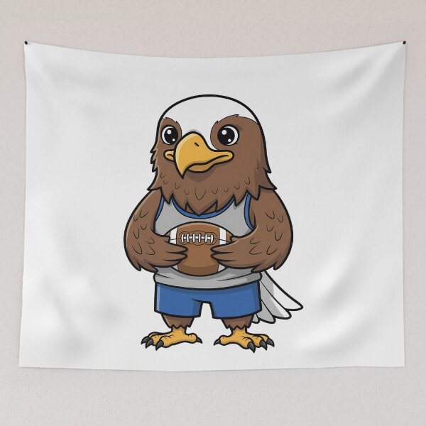 Item preview, Eagle Football Mascot Sports Cartoon designed and sold by k3rstman1.
