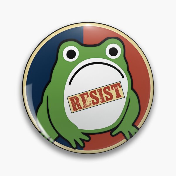 Item preview, Retro Portland Frog Protest Resist ,Vintage resist frog designed and sold by gear-posters.