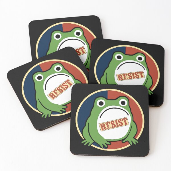 Item preview, Retro Portland Frog Protest Resist ,Vintage resist frog designed and sold by gear-posters.