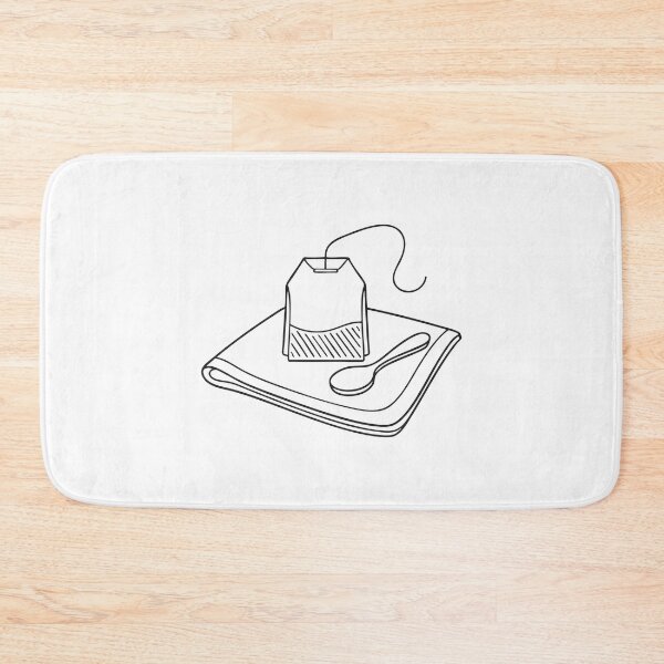 Item preview, A tea sachet resting on a napkin beside a spoon designed and sold by rasagamastore.