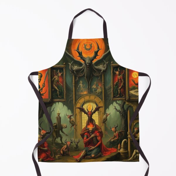 Item preview, Depiction of the layers of Hell fantastical artwork designed and sold by Vintage Designs +.