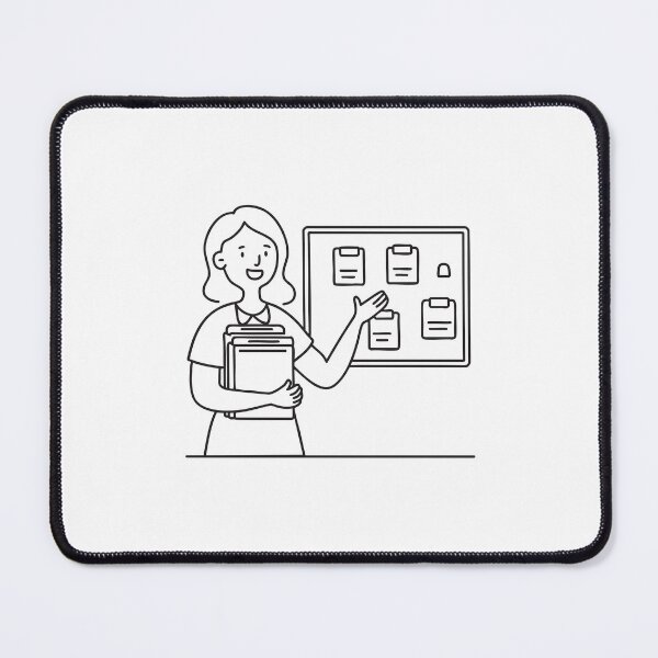 Item preview, A teacher arranging folders beside a bulletin board designed and sold by rasagamastore.