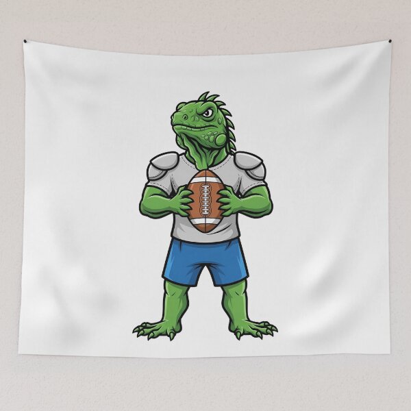 Item preview, Iguana Football Mascot Reptile Sport designed and sold by k3rstman1.