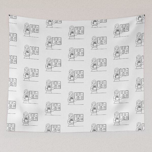 Item preview, A teacher arranging folders beside a bulletin board designed and sold by rasagamastore.