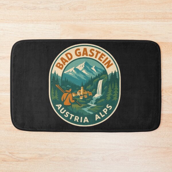 Item preview, “Bad Gastein Austria Alps – Vintage Travel Sticker Design” designed and sold by kunsuriyapaisan Paranee.