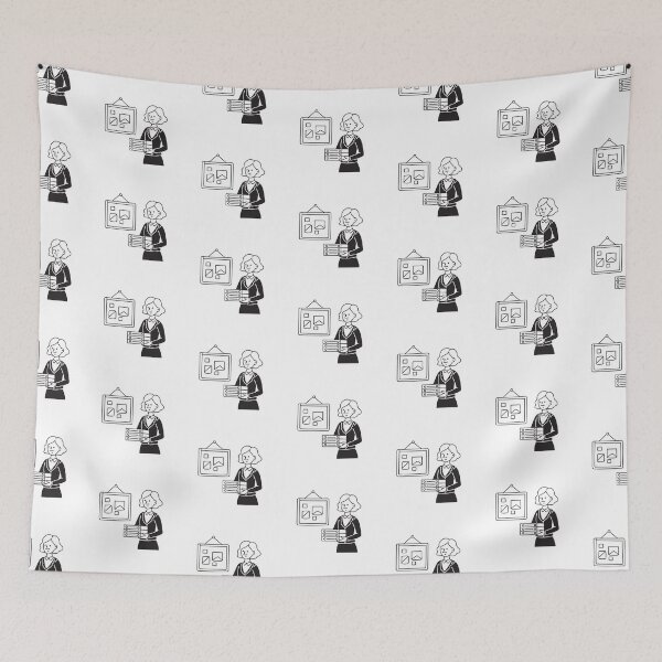 Item preview, A teacher arranging folders beside a bulletin board designed and sold by rasagamastore.