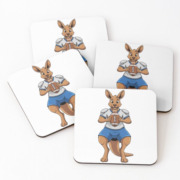 Item preview, Kangaroo Football Mascot Player designed and sold by k3rstman1.