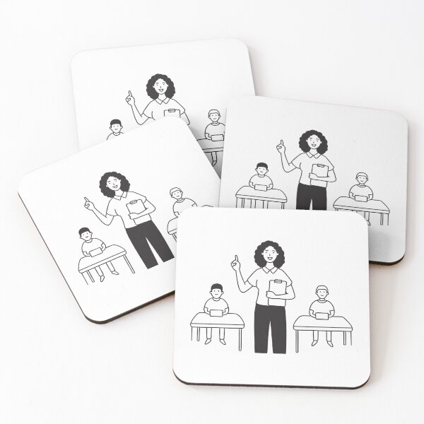 Item preview, A teacher holding a clipboard near student desks designed and sold by rasagamastore.