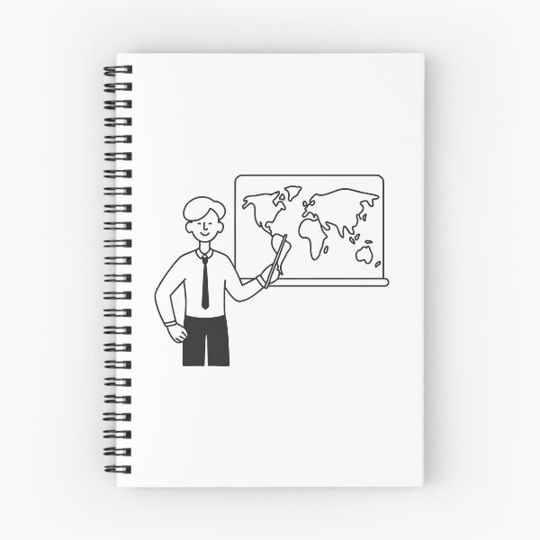Item preview, A teacher holding a pointer near a world map on the wall designed and sold by rasagamastore.