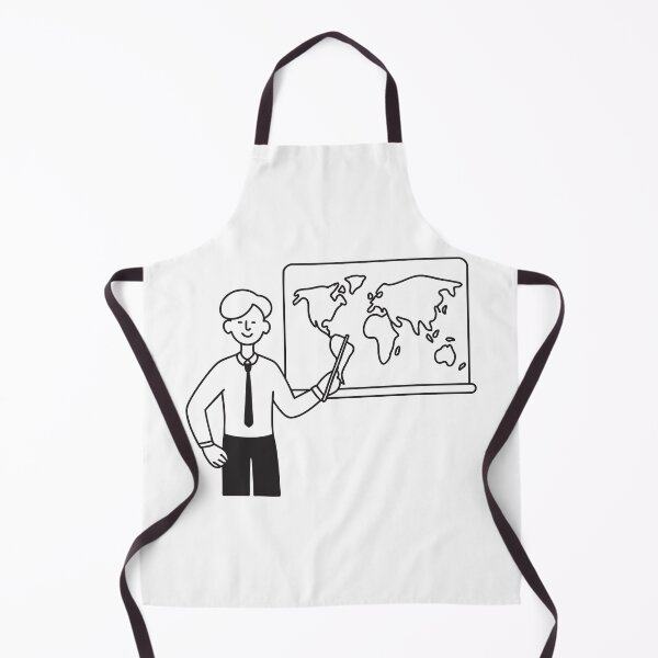 Item preview, A teacher holding a pointer near a world map on the wall designed and sold by rasagamastore.
