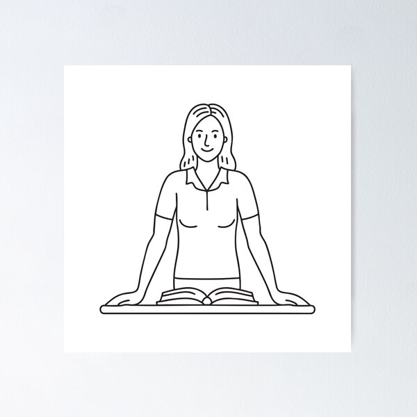 Item preview, A teacher leaning over a table beside an open textbook designed and sold by rasagamastore.